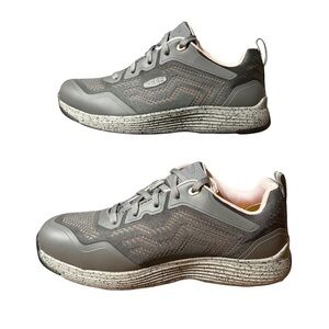 Keen Gray and Pink Women's Work Sneakers